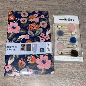 NEW Journal & Paperclip Set